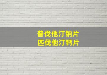 普伐他汀钠片 匹伐他汀钙片